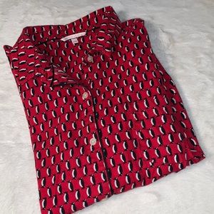 XL Victoria’s Secret 100% cotton penguin pajama button down sleep shirt